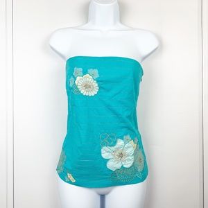 PLAINS & PRINTS Sleeveless Bandeau Top - S